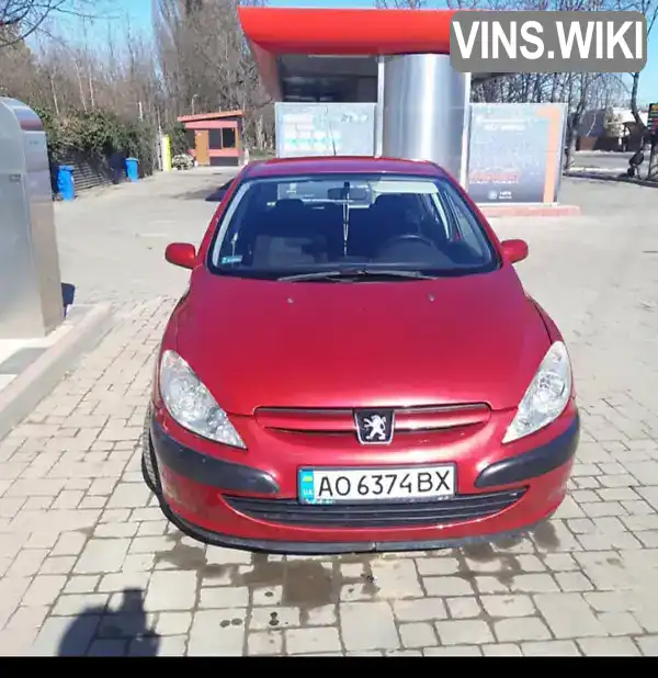 Хэтчбек Peugeot 307 2004 2 л. Ручная / Механика обл. Закарпатская, Ужгород - Фото 1/7