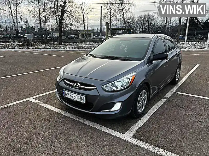 Седан Hyundai Accent 2014 1.6 л. Автомат обл. Житомирская, Коростень - Фото 1/20