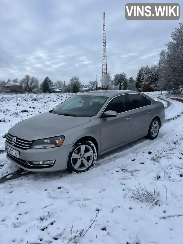 Седан Volkswagen Passat 2012 2.5 л. Автомат обл. Чернігівська, Ніжин - Фото 1/14