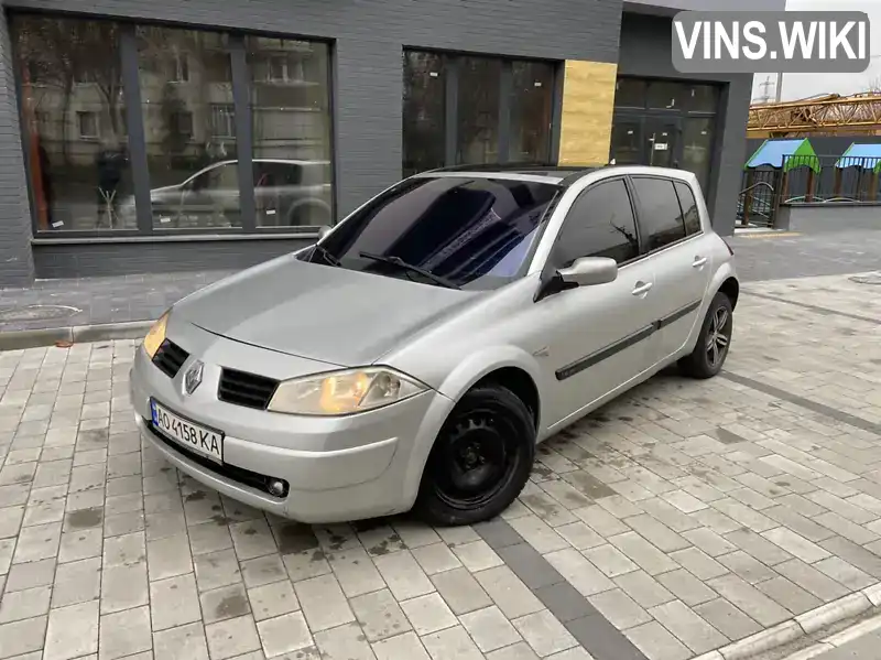 Хетчбек Renault Megane 2002 1.46 л. Ручна / Механіка обл. Закарпатська, Мукачево - Фото 1/15