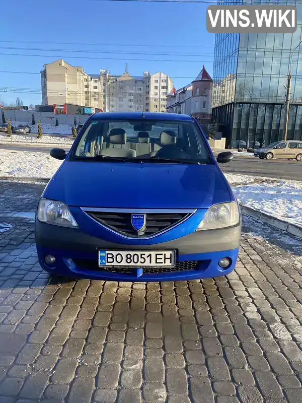 Седан Dacia Logan 2006 1.6 л. Ручная / Механика обл. Тернопольская, Тернополь - Фото 1/16