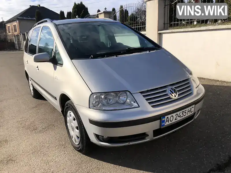 Минивэн Volkswagen Sharan 2000 1.9 л. Ручная / Механика обл. Закарпатская, Виноградов - Фото 1/21