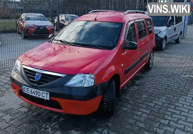 Универсал Dacia Logan MCV 2008 1.6 л. Ручная / Механика обл. Черновицкая, Черновцы - Фото 1/15