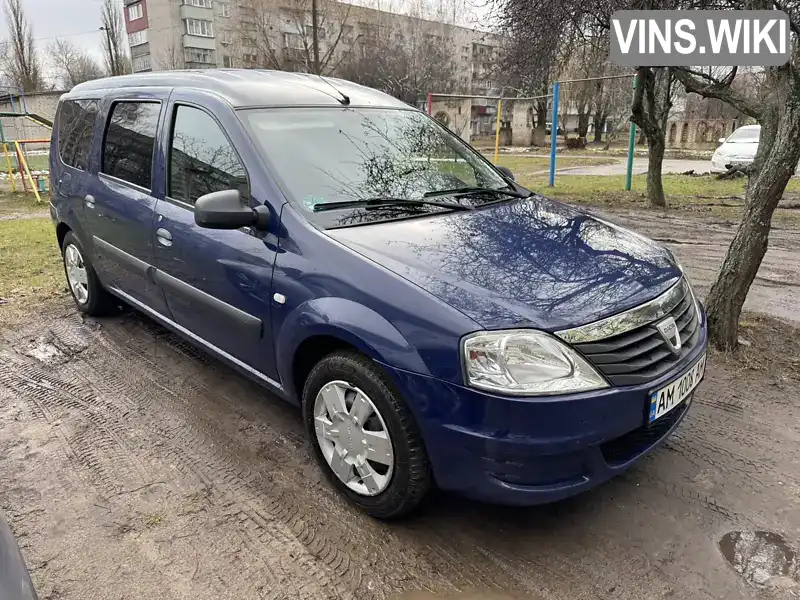 Седан Dacia Logan 2009 1.39 л. обл. Житомирская, Бердичев - Фото 1/21