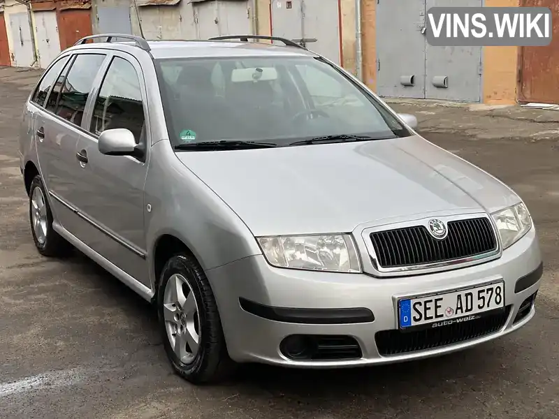 Универсал Skoda Fabia 2005 1.39 л. Ручная / Механика обл. Черкасская, Христиновка - Фото 1/21