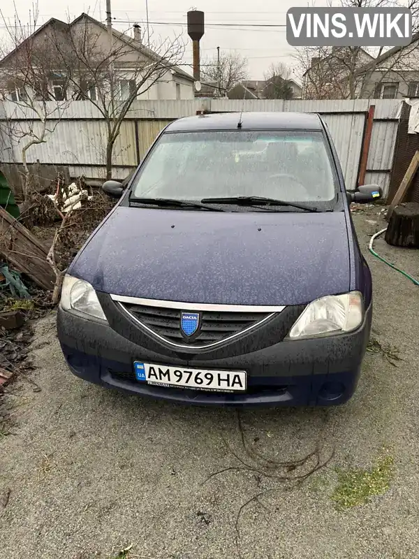 Седан Dacia Logan 2008 1.39 л. обл. Житомирская, Житомир - Фото 1/14