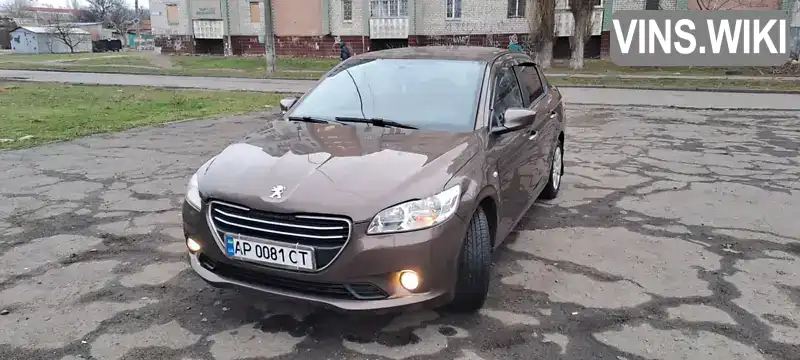 Седан Peugeot 301 2013 1.2 л. Ручная / Механика обл. Николаевская, Первомайск - Фото 1/21