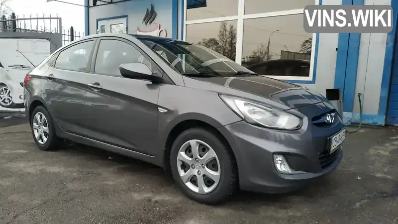 Седан Hyundai Accent 2012 1.4 л. Ручна / Механіка обл. Чернігівська, Чернігів - Фото 1/9