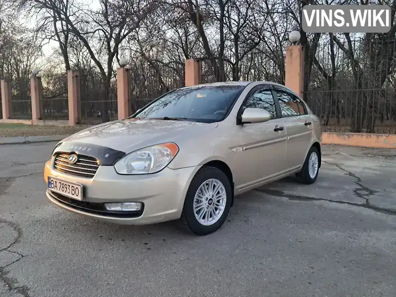 Седан Hyundai Accent 2008 1.39 л. Ручна / Механіка обл. Кіровоградська, Кропивницький (Кіровоград) - Фото 1/10