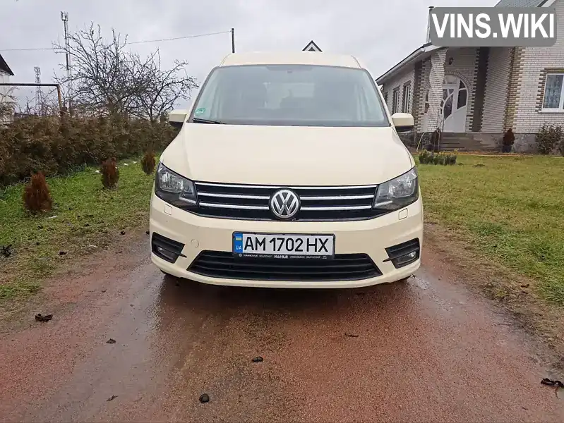 Мінівен Volkswagen Caddy 2016 1.97 л. Робот обл. Житомирська, Житомир - Фото 1/19