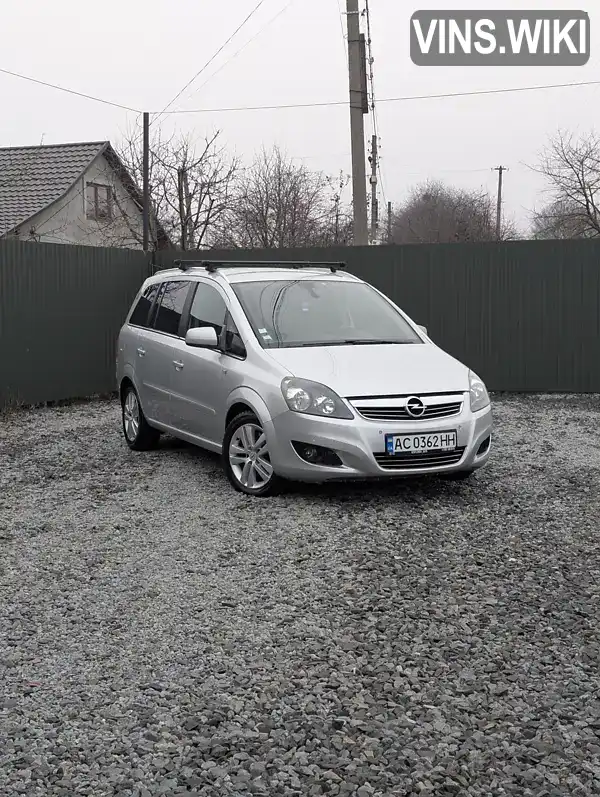 Мінівен Opel Zafira 2011 1.69 л. Ручна / Механіка обл. Волинська, location.city.volodymyr - Фото 1/21