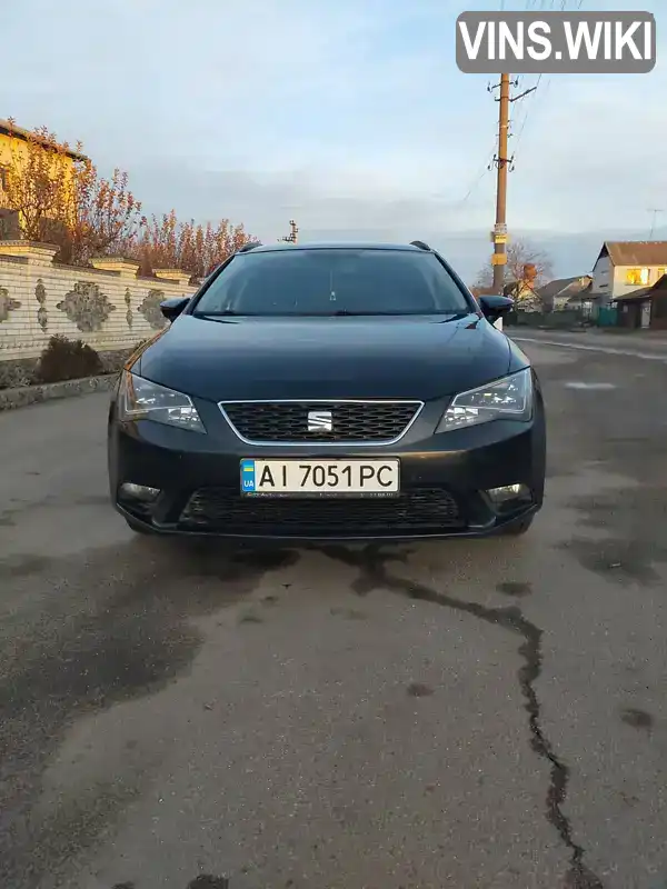 Универсал SEAT Leon 2014 1.6 л. Ручная / Механика обл. Киевская, Рокитное - Фото 1/17