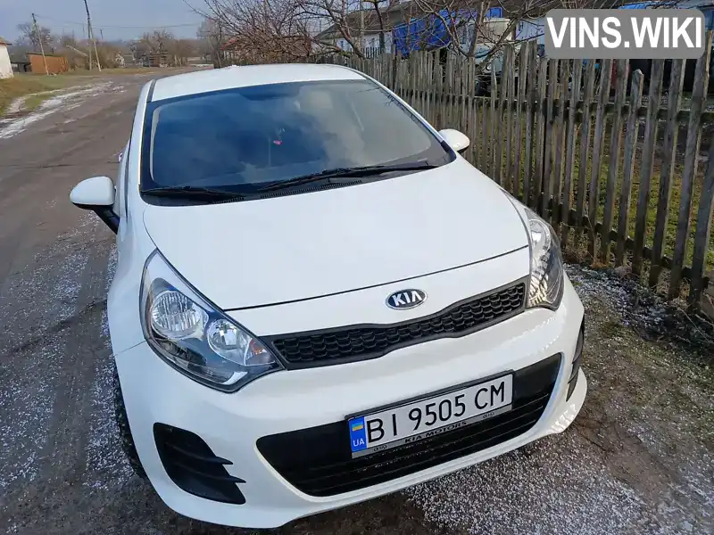 Хетчбек Kia Rio 2016 1.12 л. Ручна / Механіка обл. Полтавська, Гадяч - Фото 1/8