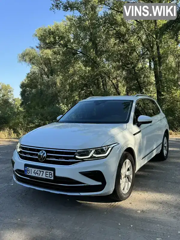 Внедорожник / Кроссовер Volkswagen Tiguan 2021 1.97 л. Автомат обл. Полтавская, Кременчуг - Фото 1/21