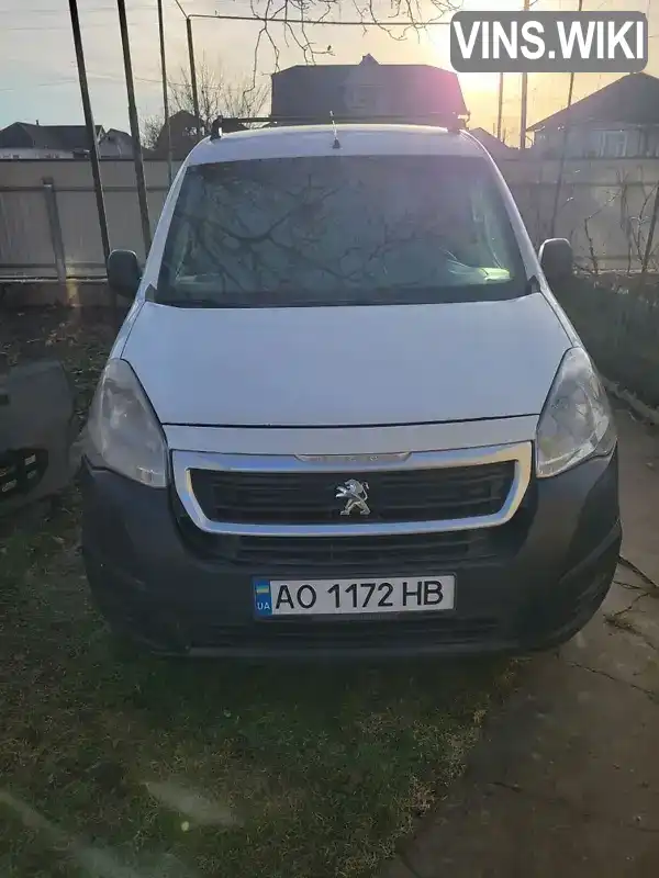 VF37BBHY6GJ893832 Peugeot Partner 2016 Минивэн 1.6 л. Фото 1