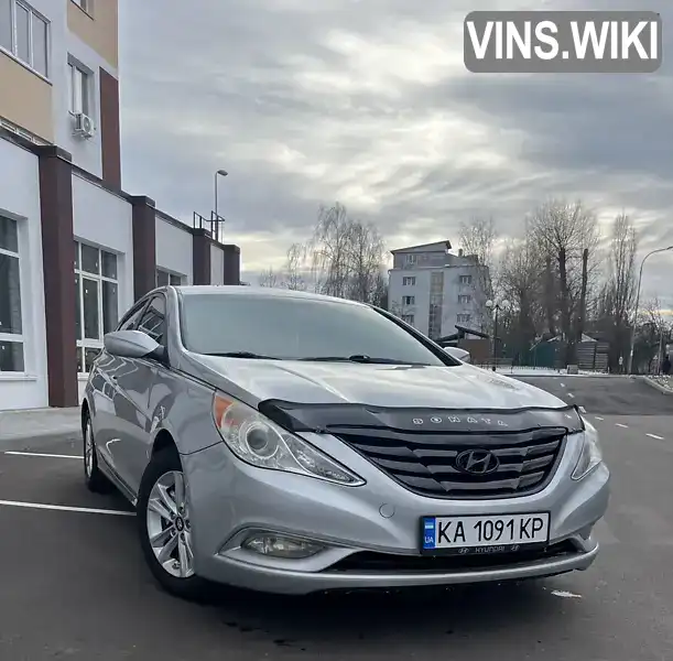 Седан Hyundai Sonata 2012 2.36 л. Автомат обл. Киевская, Вышневое - Фото 1/19