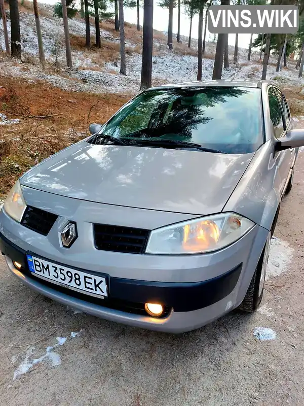 Седан Renault Megane 2005 1.6 л. Ручна / Механіка обл. Сумська, Тростянець - Фото 1/3