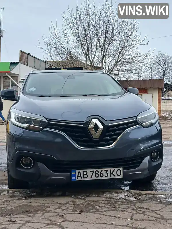 Позашляховик / Кросовер Renault Kadjar 2016 1.46 л. Ручна / Механіка обл. Вінницька, Муровані Курилівці - Фото 1/18