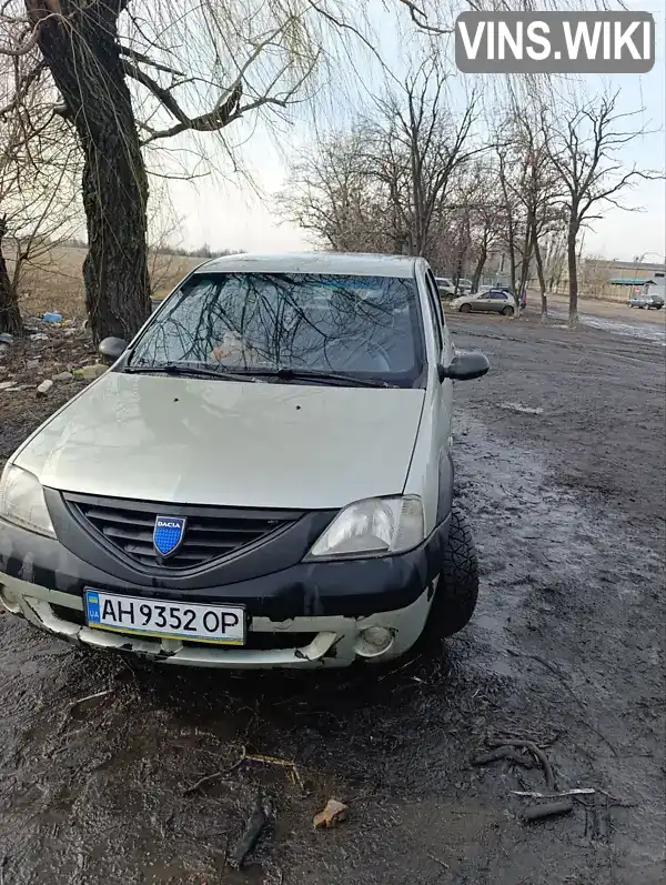 Седан Dacia Logan 2006 1.6 л. Ручна / Механіка обл. Донецька, Добропілля - Фото 1/10