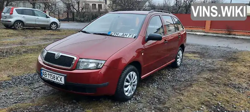 TMBJC46Y144120713 Skoda Fabia 2004 Універсал 1.39 л. Фото 1