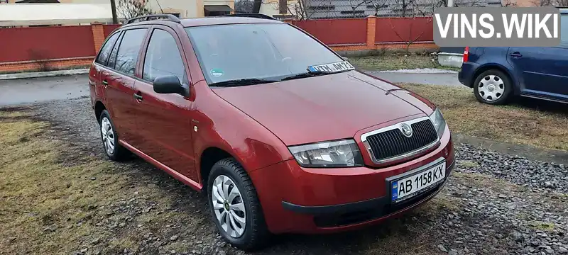 TMBJC46Y144120713 Skoda Fabia 2004 Універсал 1.39 л. Фото 2