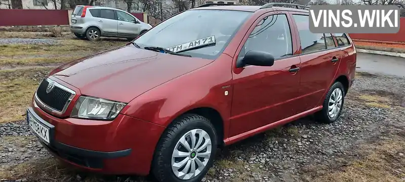 TMBJC46Y144120713 Skoda Fabia 2004 Універсал 1.39 л. Фото 6