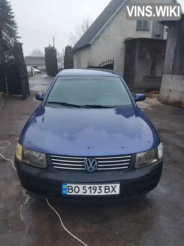 Седан Volkswagen Passat 1999 1.9 л. Ручна / Механіка обл. Тернопільська, Кременець - Фото 1/10