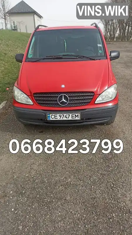 Мінівен Mercedes-Benz Vito 2010 2.2 л. Ручна / Механіка обл. Чернівецька, Заставна - Фото 1/13