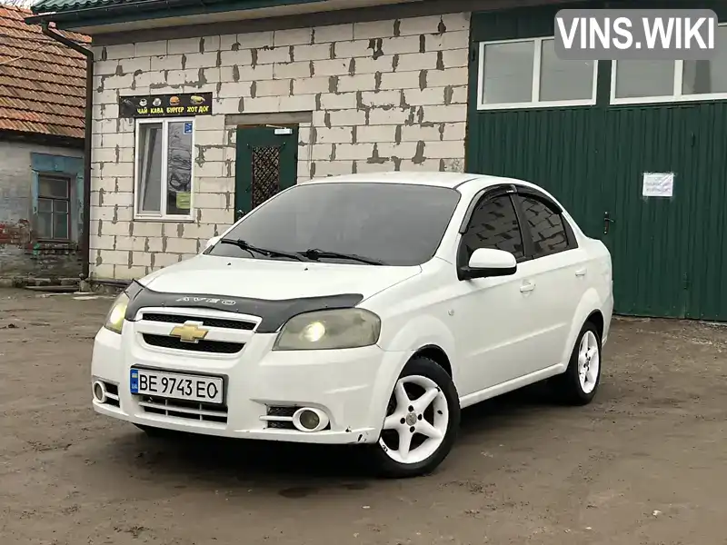 Седан Chevrolet Aveo 2007 1.6 л. Ручная / Механика обл. Николаевская, Баштанка - Фото 1/13