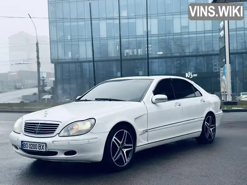 Седан Mercedes-Benz S-Class 2000 4.97 л. Автомат обл. Тернопільська, Тернопіль - Фото 1/21