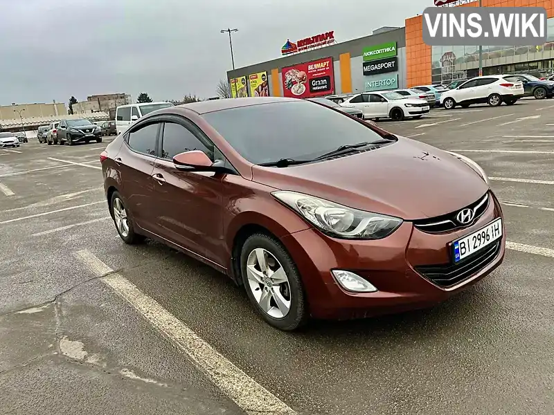 KMHDH41EACU675930 Hyundai Elantra 2012 Седан 1.8 л. Фото 1