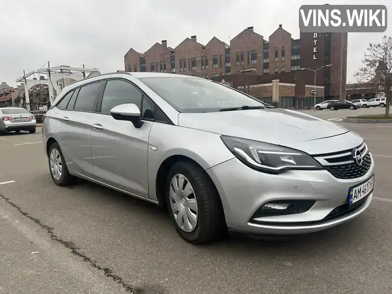 W0VBD8EG5J8031884 Opel Astra 2018 Универсал 1.6 л. Фото 1