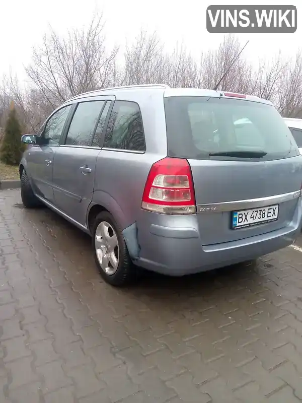 W0L0AHM758G213828 Opel Zafira 2008 Минивэн 1.69 л. Фото 7