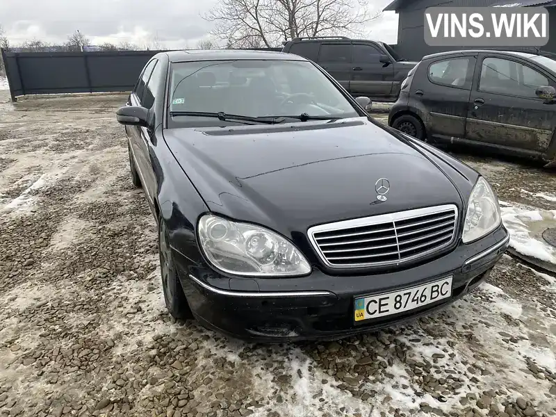 Седан Mercedes-Benz S-Class 2001 3.22 л. обл. Чернівецька, Чернівці - Фото 1/21