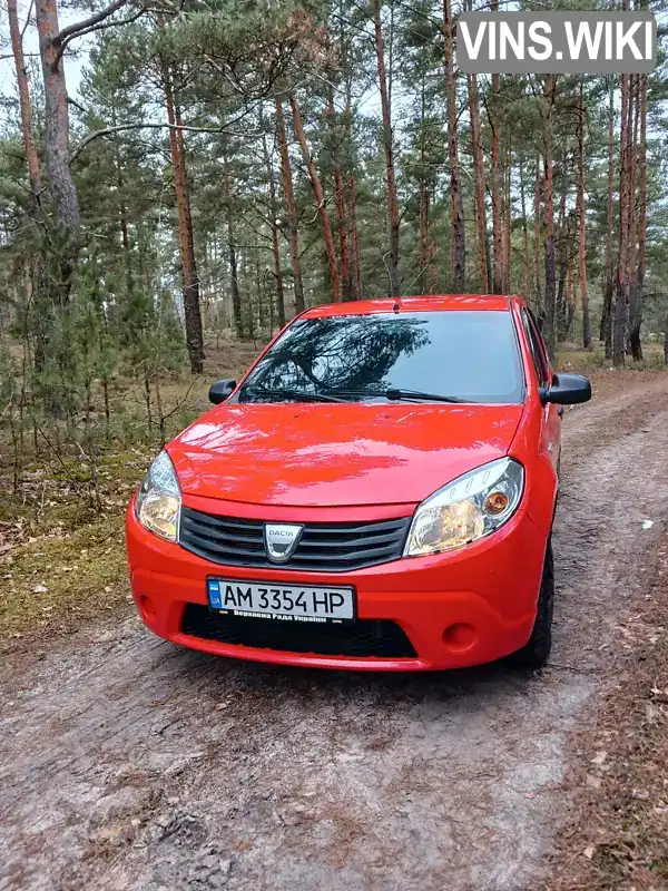 Хэтчбек Dacia Sandero 2009 1.2 л. обл. Житомирская, Житомир - Фото 1/10