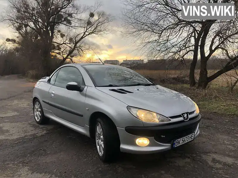 VF32DNFUR42691242 Peugeot 206 2002 Кабріолет 1.6 л. Фото 1