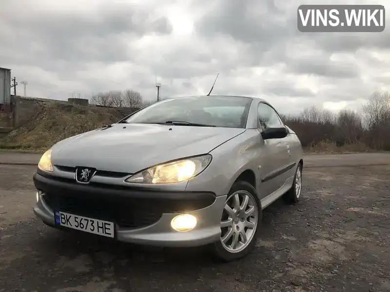 VF32DNFUR42691242 Peugeot 206 2002 Кабріолет 1.6 л. Фото 5