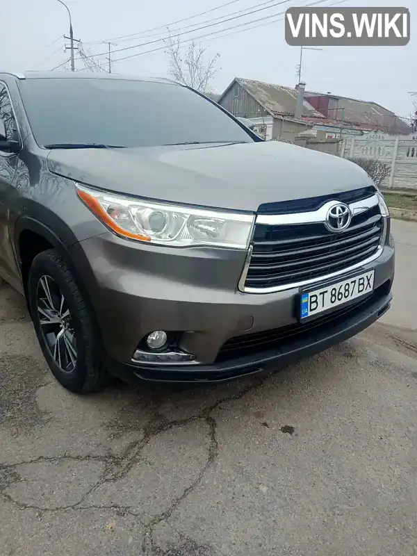 Внедорожник / Кроссовер Toyota Highlander 2016 3.46 л. Автомат обл. Херсонская, Херсон - Фото 1/21