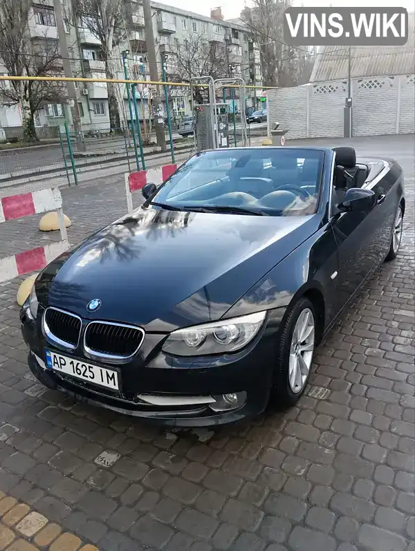 Кабріолет BMW 3 Series 2010 3 л. обл. Запорізька, Запоріжжя - Фото 1/10