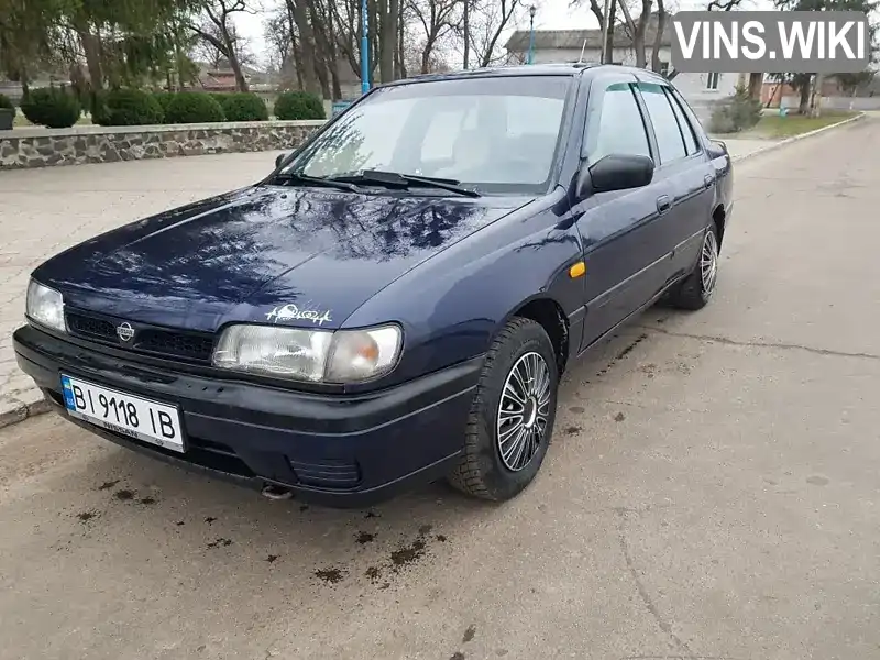 JN1BCAN14U0758945 Nissan Sunny 1991 Седан 1.4 л. Фото 1