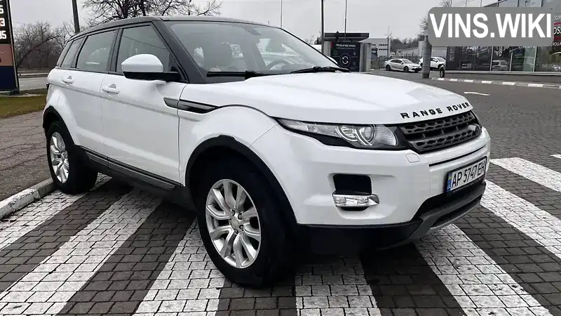 Позашляховик / Кросовер Land Rover Range Rover Evoque 2014 2.18 л. Автомат обл. Запорізька, Запоріжжя - Фото 1/21