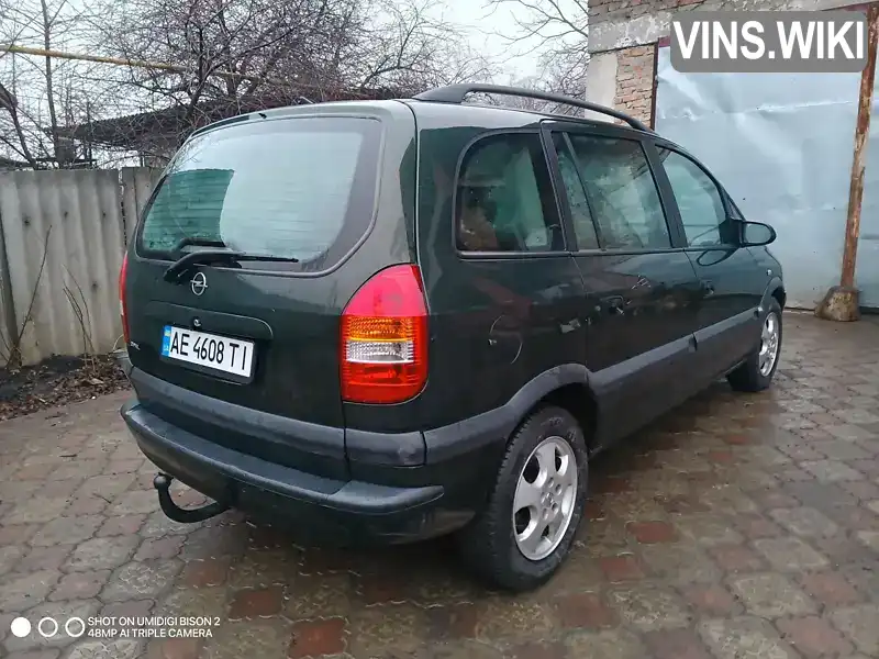 W0L0TGF7512122839 Opel Zafira 2000 Мінівен 1.6 л. Фото 1