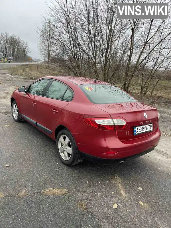 VF1LZBR0546581161 Renault Fluence 2012 Седан 1.6 л. Фото 7