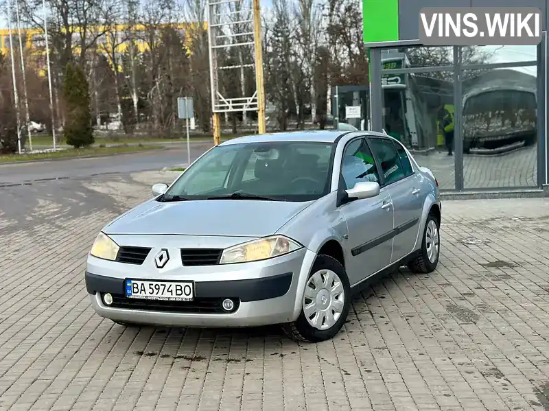 VF1LM0C0H33155517 Renault Megane 2005 Седан 1.6 л. Фото 2