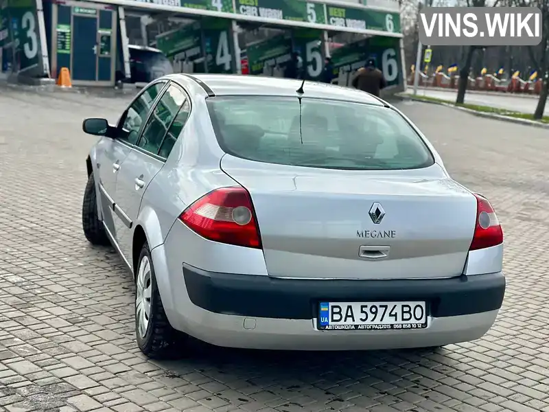 VF1LM0C0H33155517 Renault Megane 2005 Седан 1.6 л. Фото 8