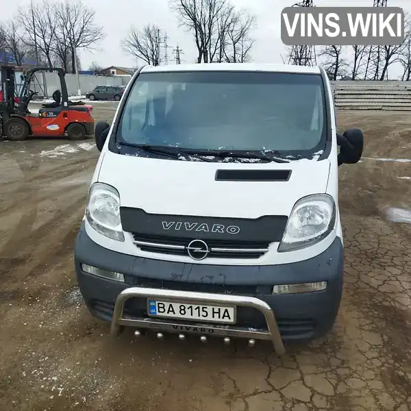 W0LF7ACA66V639519 Opel Vivaro 2006 Мінівен 1.9 л. Фото 2