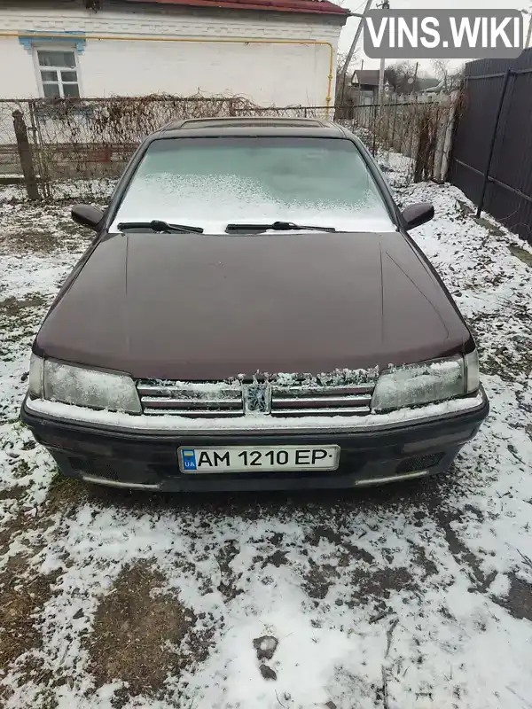 Седан Peugeot 605 1991 2 л. Автомат обл. Черкаська, Шпола - Фото 1/8