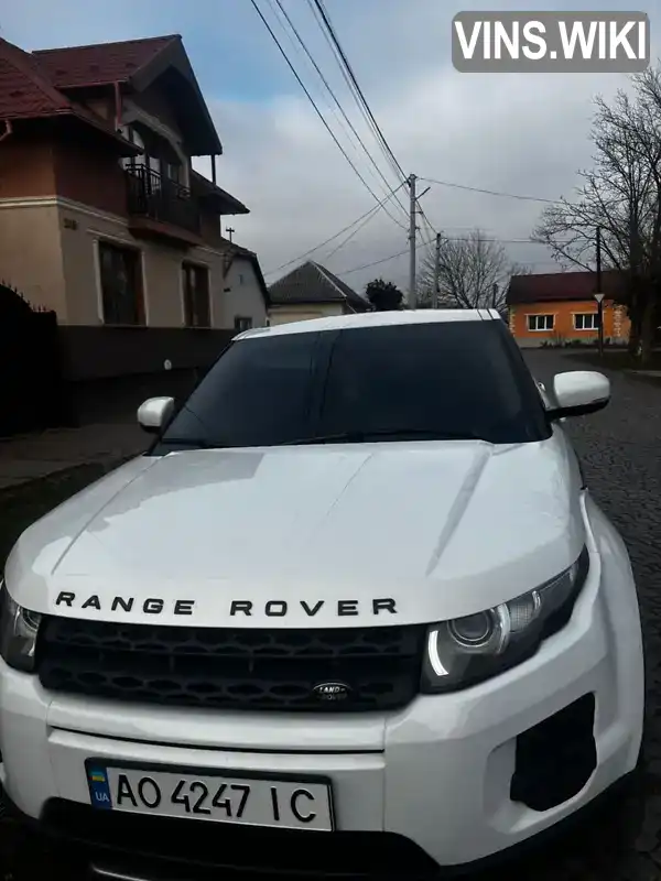 Внедорожник / Кроссовер Land Rover Range Rover Evoque 2012 2.18 л. Автомат обл. Закарпатская, Хуст - Фото 1/21