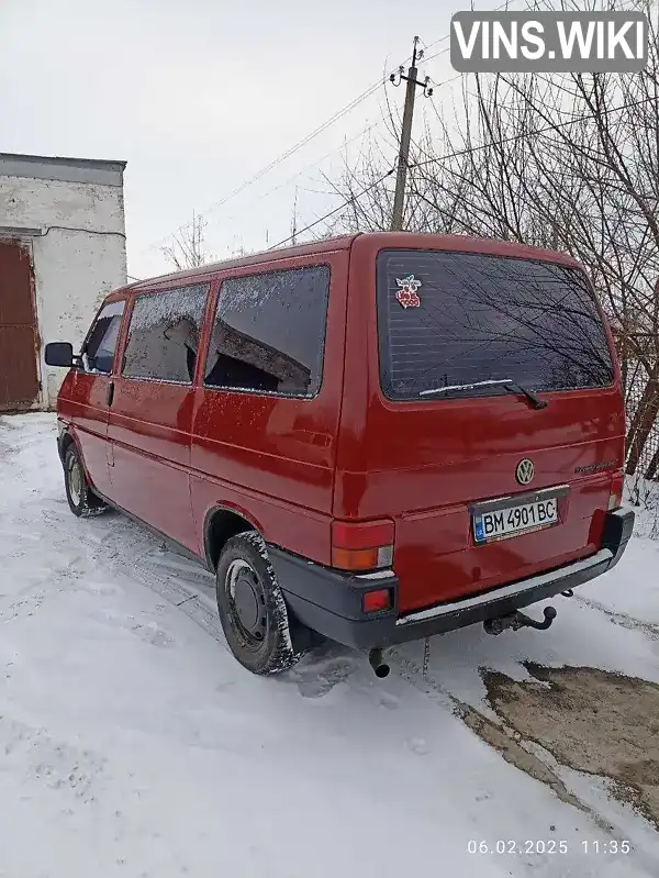 Мінівен Volkswagen Transporter 1994 1.9 л. Ручна / Механіка обл. Сумська, Буринь - Фото 1/8