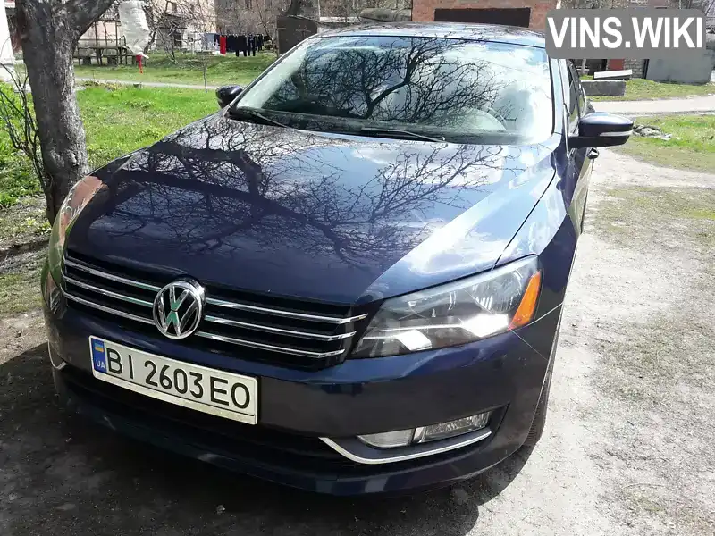 Седан Volkswagen Passat 2013 2.5 л. Автомат обл. Полтавська, Гребінка - Фото 1/8